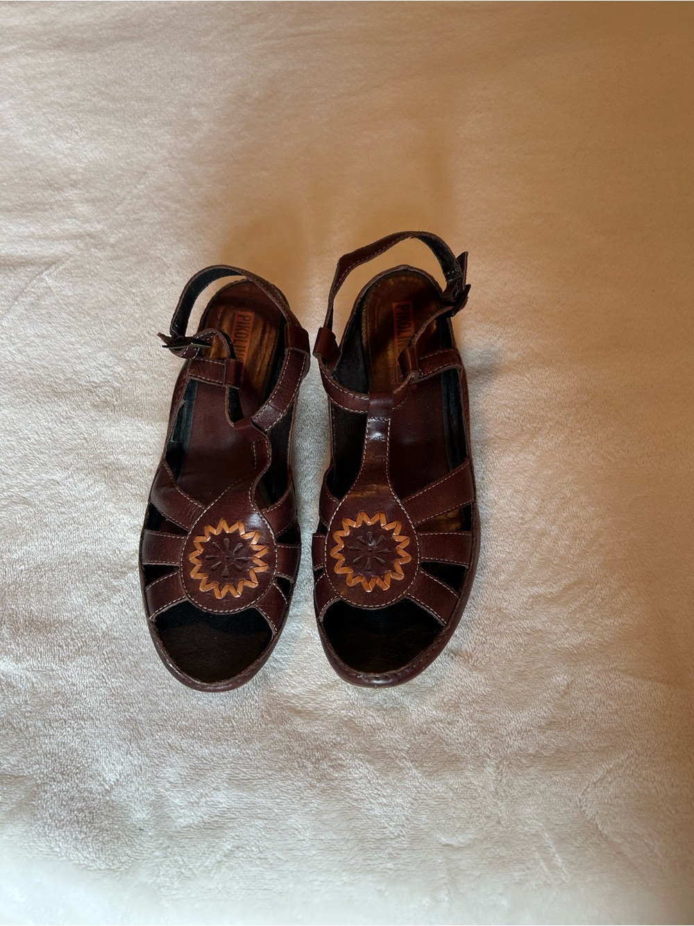 Brown Leather Pikolinos Women’s Sandals
